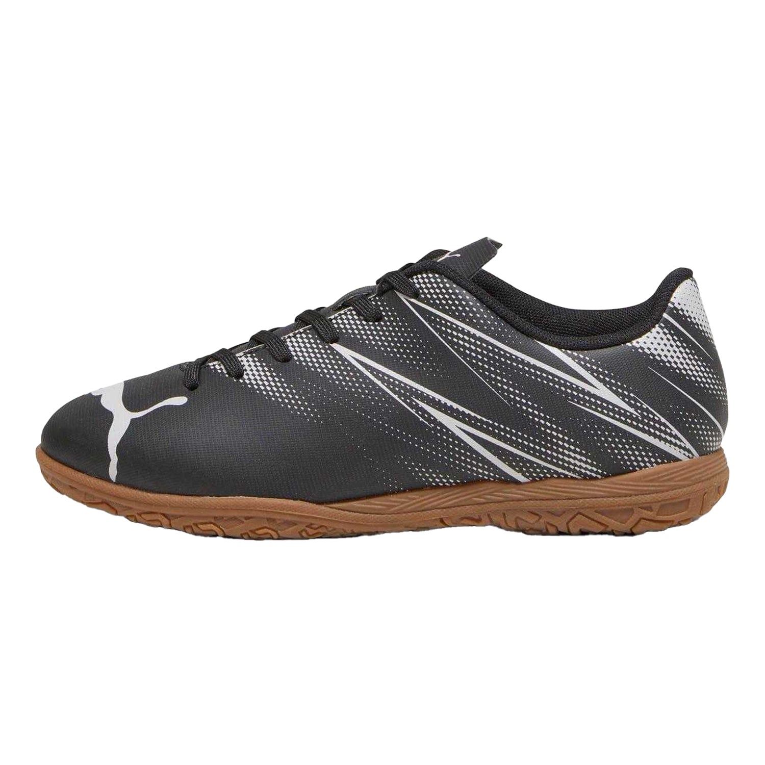 Puma Black-Silver - Side - Puma Childrens-Kids Attacanto IT Football Boots
