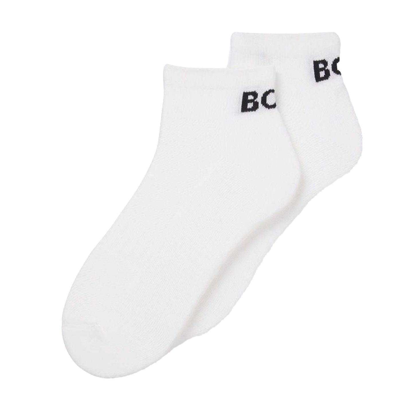 White - Back - Boss Mens Ankle Socks (Pack of 2)
