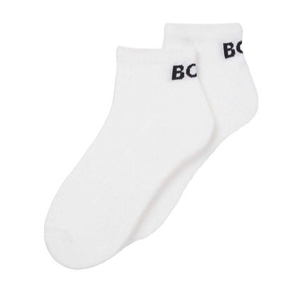 White - Back - Boss Mens Ankle Socks (Pack of 2)