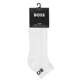 White - Side - Boss Mens Ankle Socks (Pack of 2)