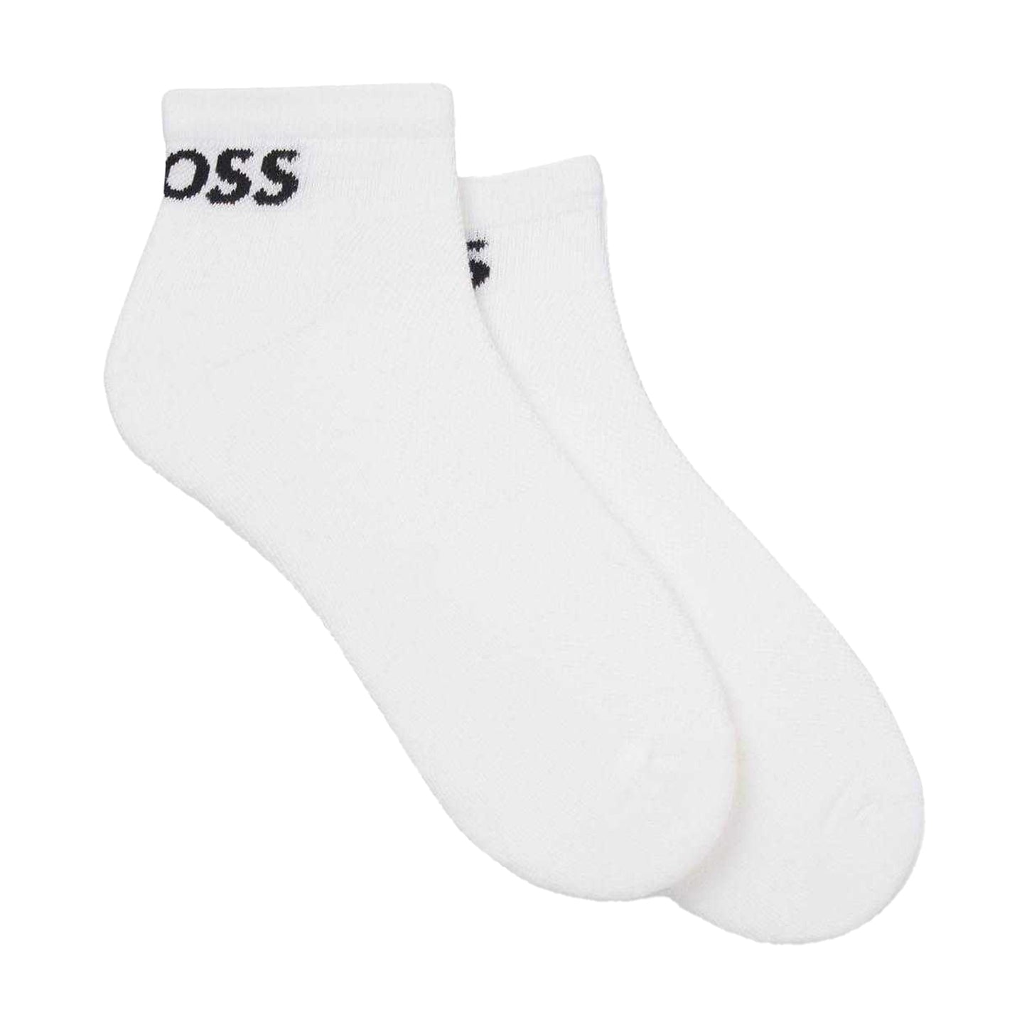 White - Front - Boss Mens Ankle Socks (Pack of 2)