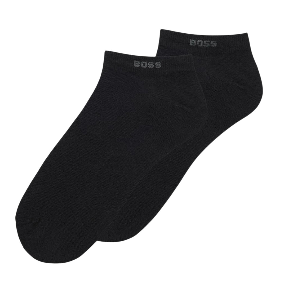 Black - Back - Boss Mens Ankle Socks (Pack of 2)