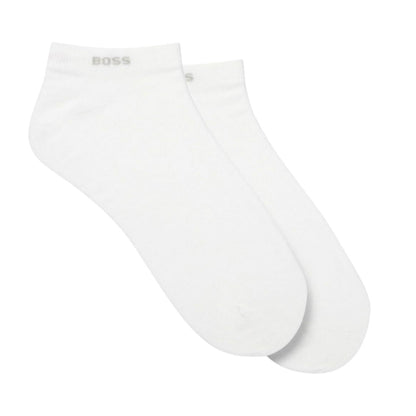 White - Front - Boss Mens Ankle Socks (Pack of 2)
