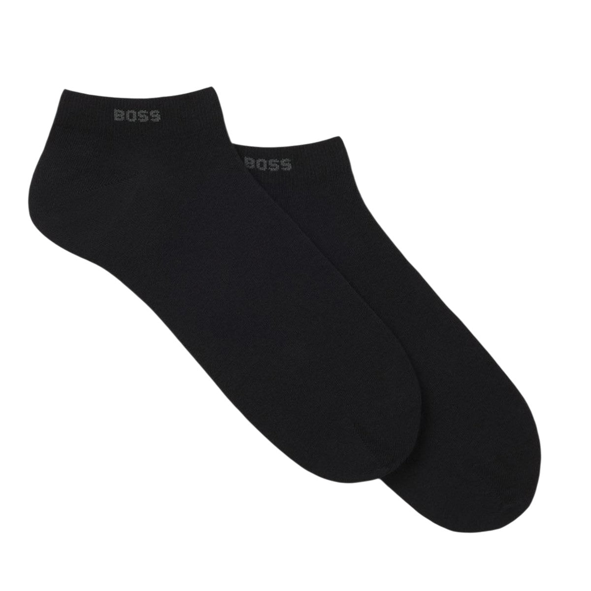 Black - Front - Boss Mens Ankle Socks (Pack of 2)