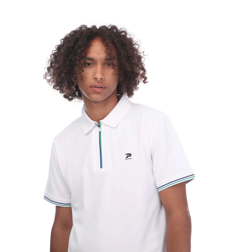 White - Side - Patrick Mens Papin Polo Shirt