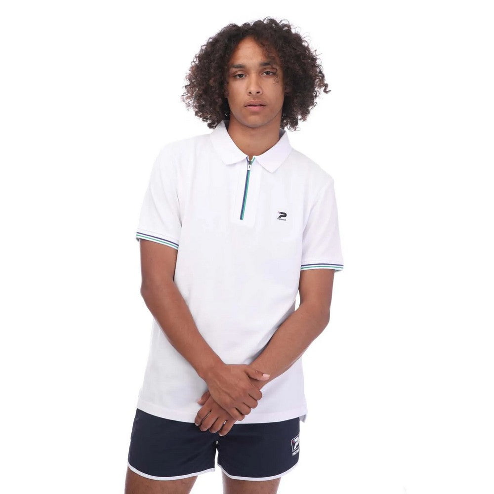 White - Front - Patrick Mens Papin Polo Shirt