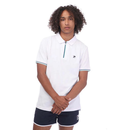 White - Front - Patrick Mens Papin Polo Shirt