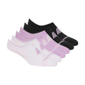 Pink-Light Pink-Black - Front - Skechers Womens-Ladies No-Show Socks (Pack of 6)