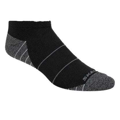 Black - Side - Skechers Mens Low Cut Socks (Pack of 6)