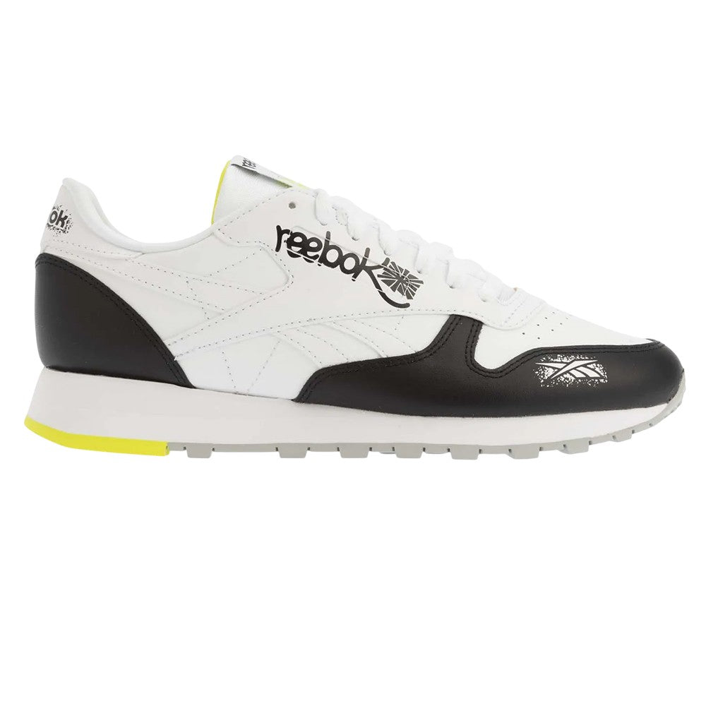 White-Black - Lifestyle - Reebok Mens Classic Leather Shoes