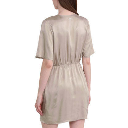 Sand - Back - Armani Exchange Womens-Ladies Dress