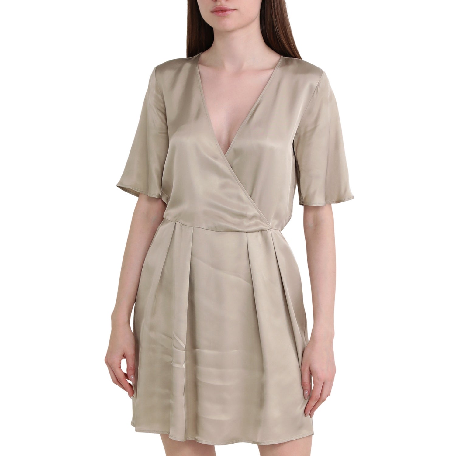 Sand - Side - Armani Exchange Womens-Ladies Dress