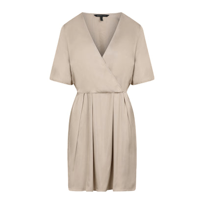 Sand - Front - Armani Exchange Womens-Ladies Dress