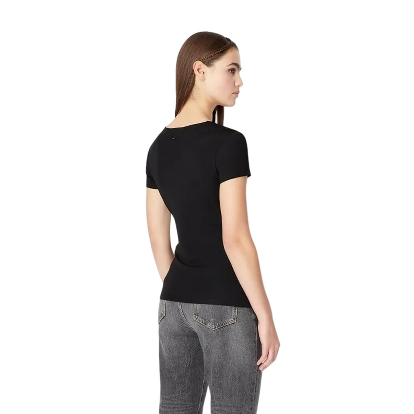 Black - Back - Armani Exchange Womens-Ladies Top