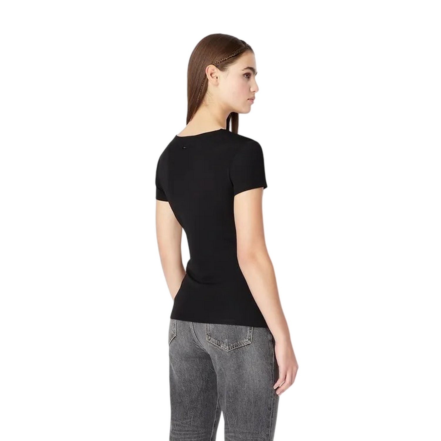 Black - Back - Armani Exchange Womens-Ladies Top