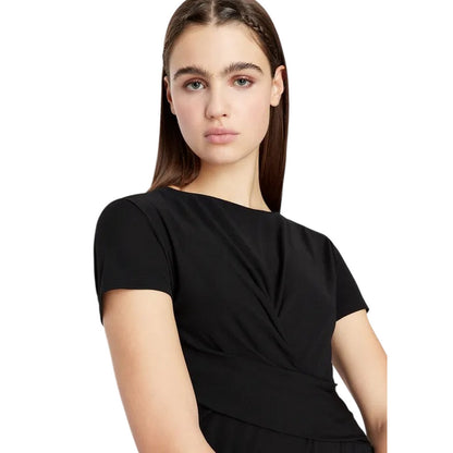 Black - Side - Armani Exchange Womens-Ladies Top