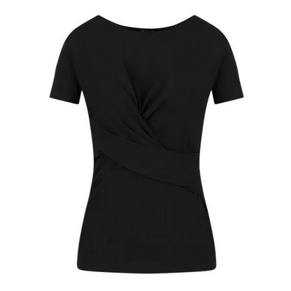 Black - Front - Armani Exchange Womens-Ladies Top