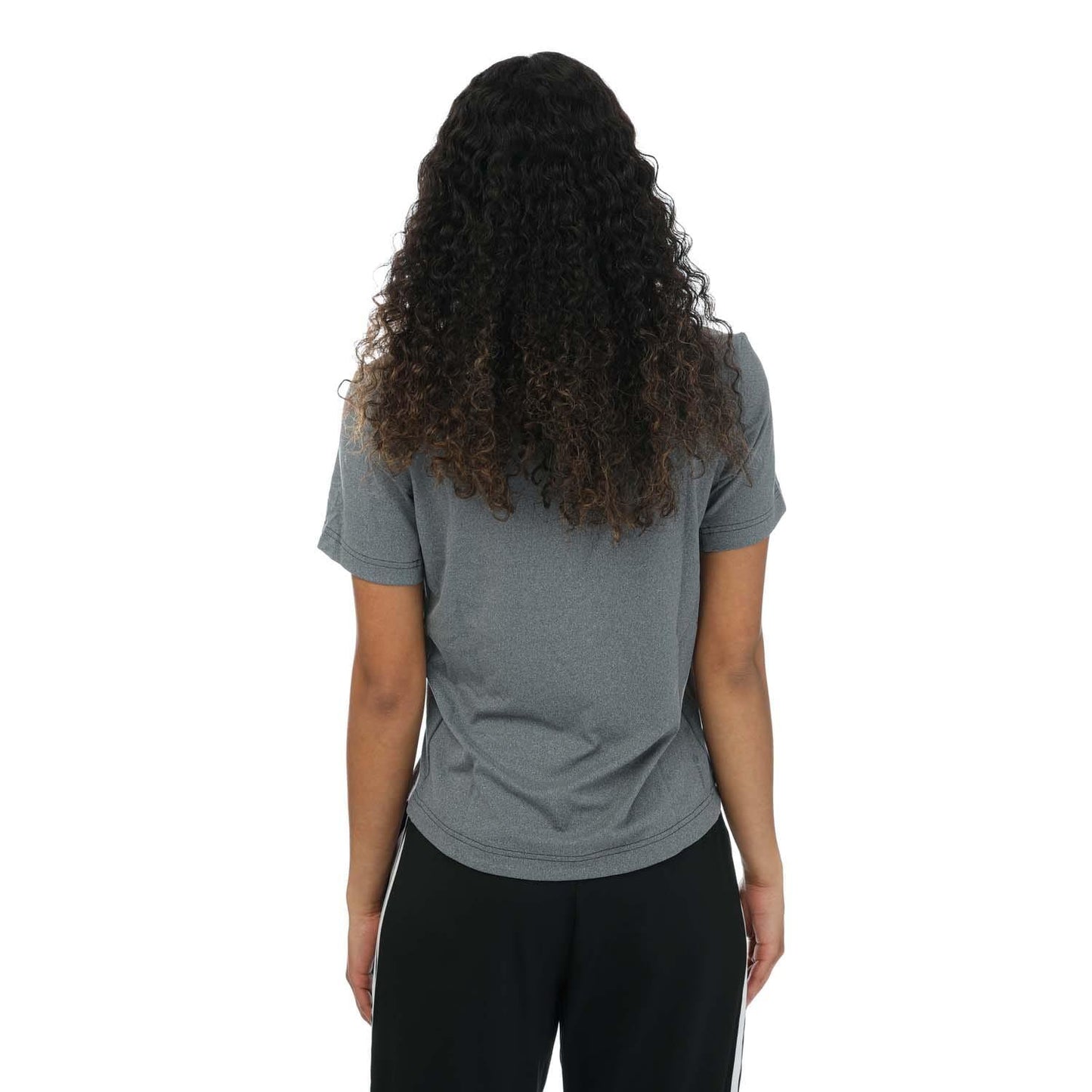 Grey - Back - Adidas Womens-Ladies Designed 2 Train T-Shirt