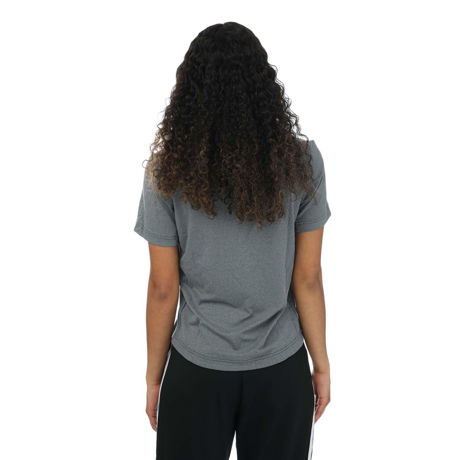 Grey - Back - Adidas Womens-Ladies Designed 2 Train T-Shirt