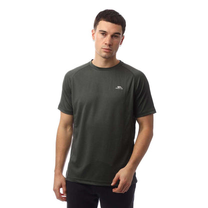 Green - Front - Trespass Mens Niles Active T-Shirt