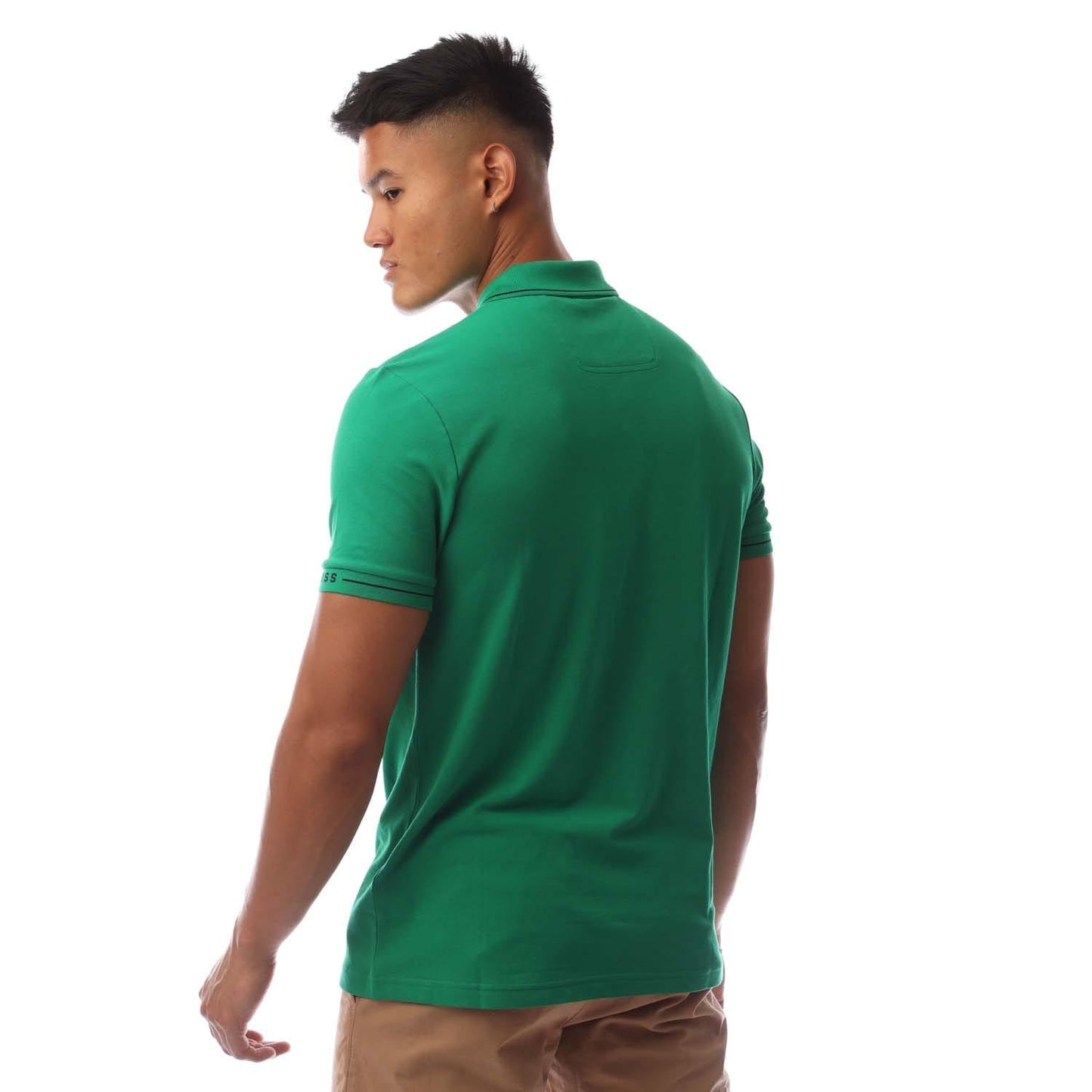 Green - Back - Boss Mens Paule Polo Shirt