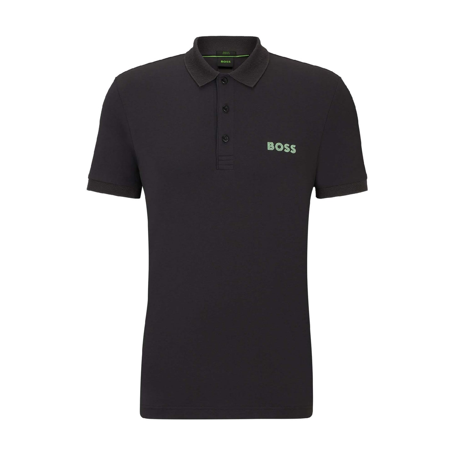 Charcoal - Back - Boss Mens Paule 4 Slim Polo Shirt