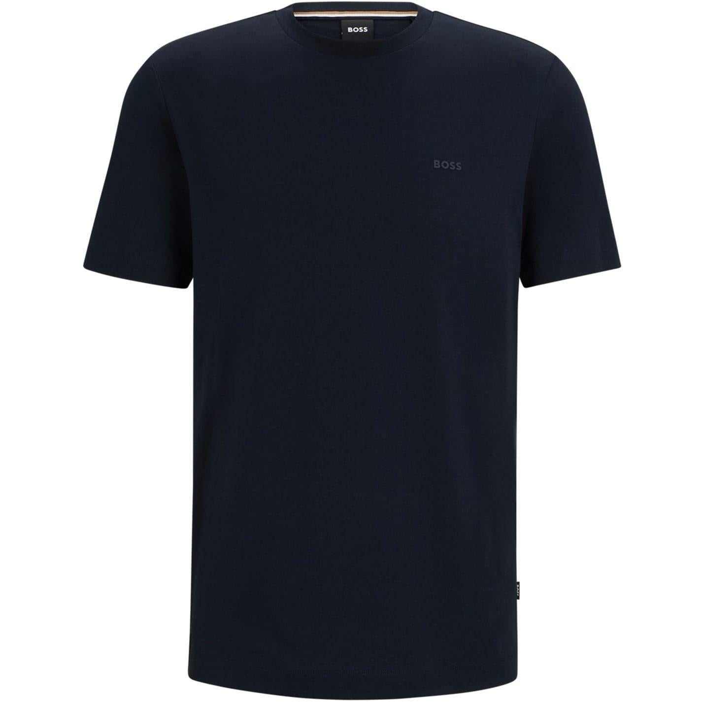 Navy - Pack Shot - Boss Mens Thompson 01 T-Shirt