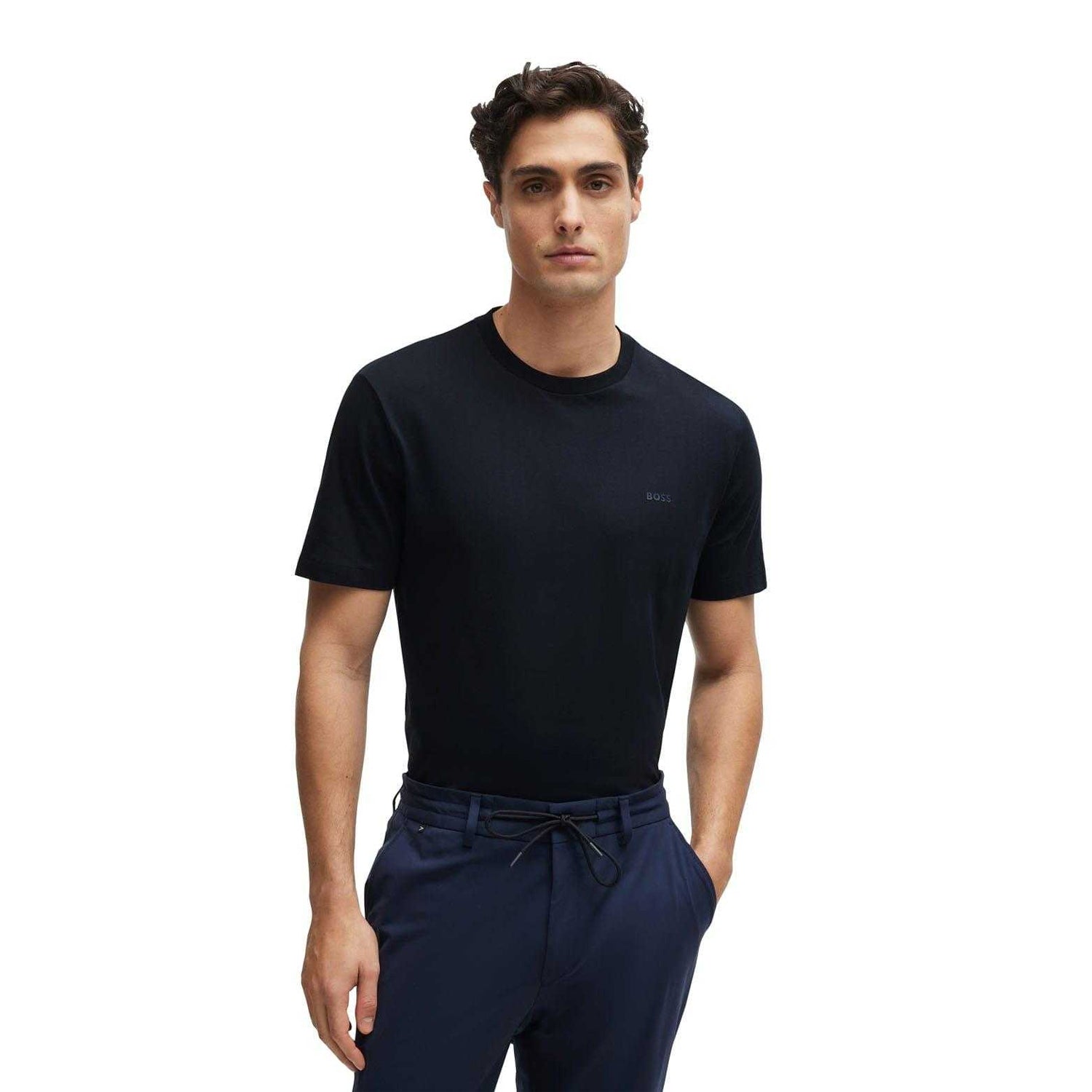 Dark Blue - Lifestyle - Boss Mens Thompson 01 T-Shirt