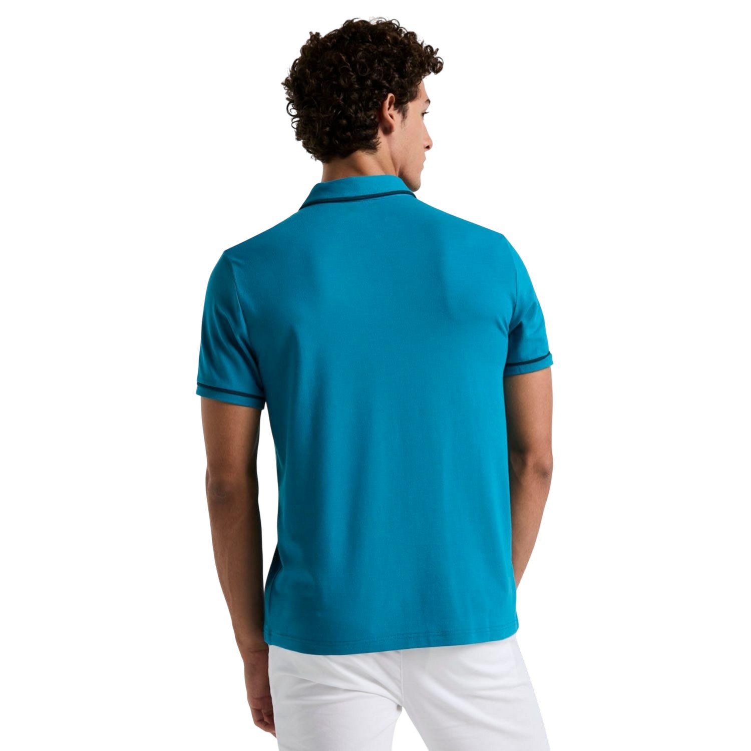 Blue - Back - Original Penguin Mens Earl Pique Polo Shirt
