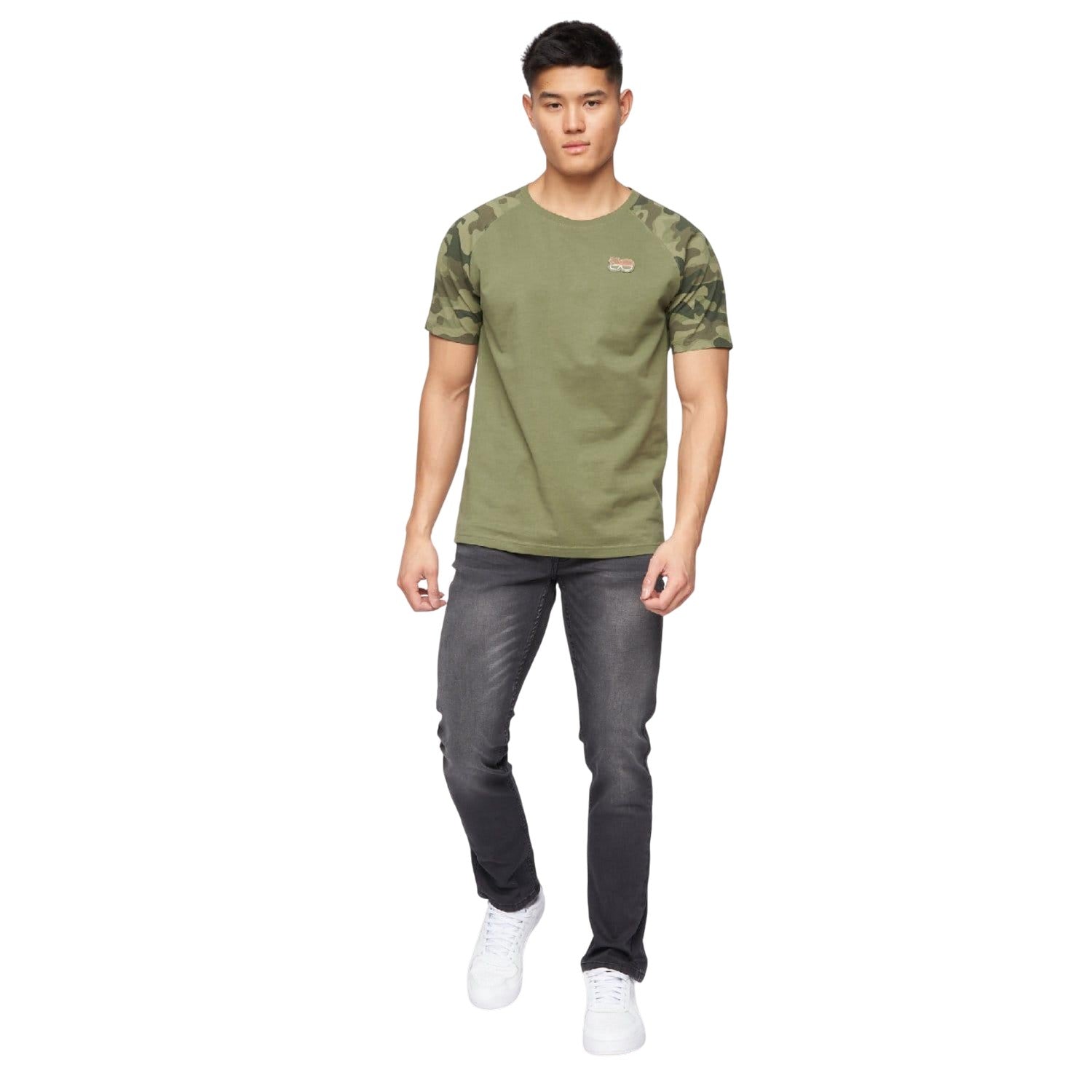Grey - Pack Shot - Crosshatch Mens Malcom Slim Jeans