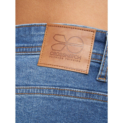 Stonewash - Close up - Crosshatch Mens Malcom Slim Jeans