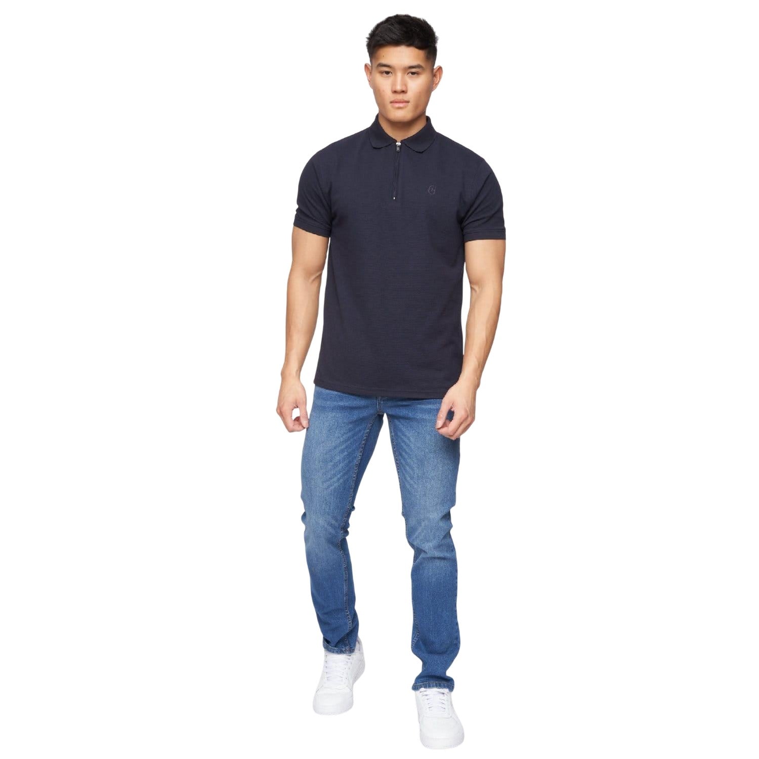 Blue - Pack Shot - Crosshatch Mens Malcom Slim Jeans