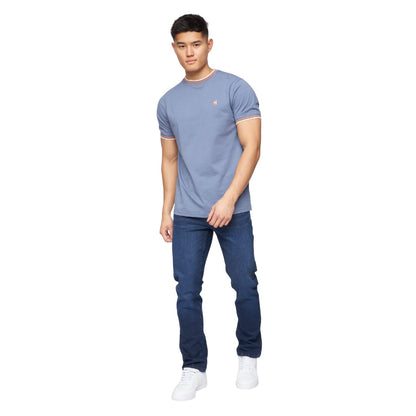 Dark Blue - Pack Shot - Crosshatch Mens Malcom Slim Jeans