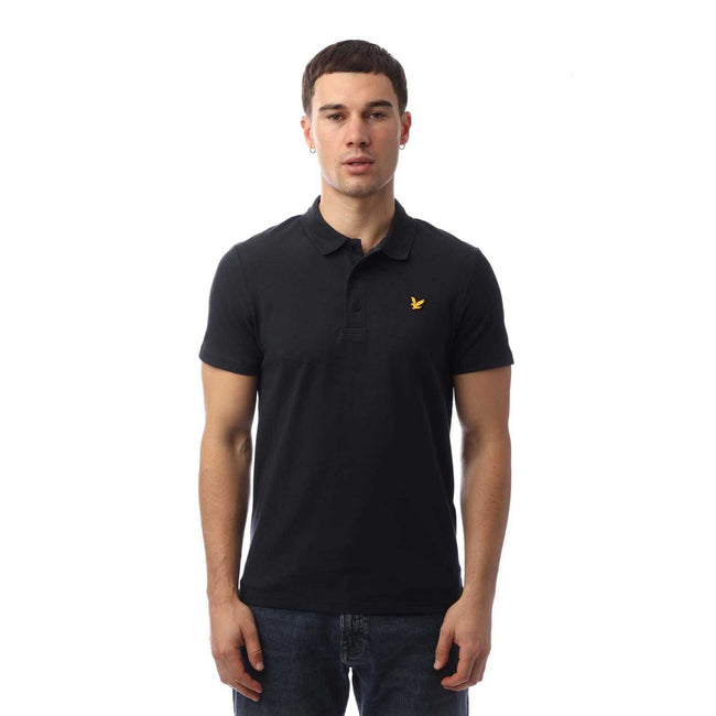 Blue - Front - Lyle & Scott Mens Sports Short-Sleeved Polo Shirt