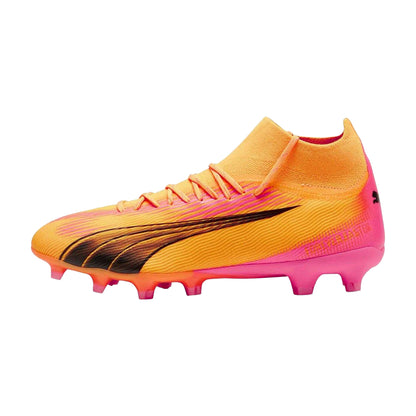 Sun Stream-Puma Black-Sunset Glow - Back - Puma Mens Ultra Pro Firm Ground Football Boots