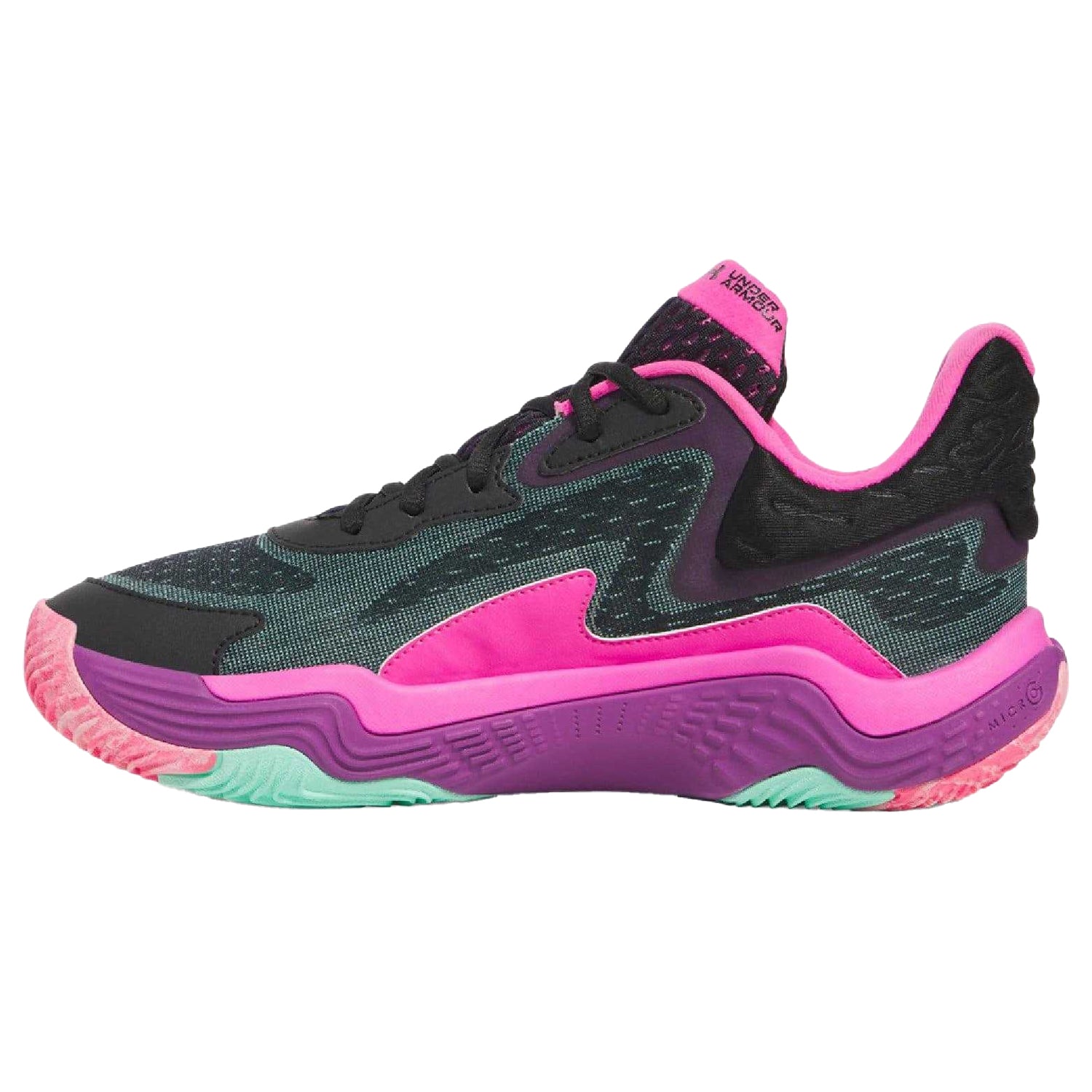 Black - Back - Under Armour Mens Basketball Shoes