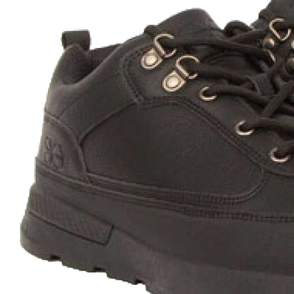 Black - Side - Crosshatch Mens Banbury Trainers