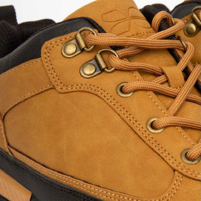 Brown - Side - Crosshatch Mens Banbury Trainers