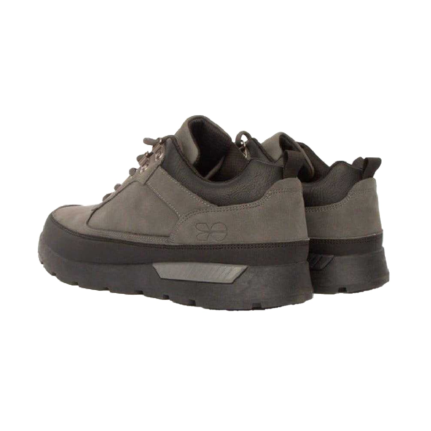 Grey - Back - Crosshatch Mens Banbury Trainers