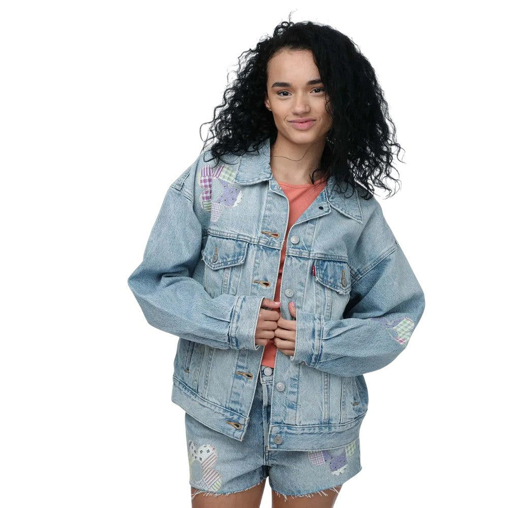 Light Blue - Pack Shot - Levis Womens-Ladies 90´s Trucker Jacket