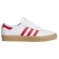 White - Side - Adidas Mens Adiease Leather Trainers