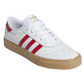 White - Front - Adidas Mens Adiease Leather Trainers