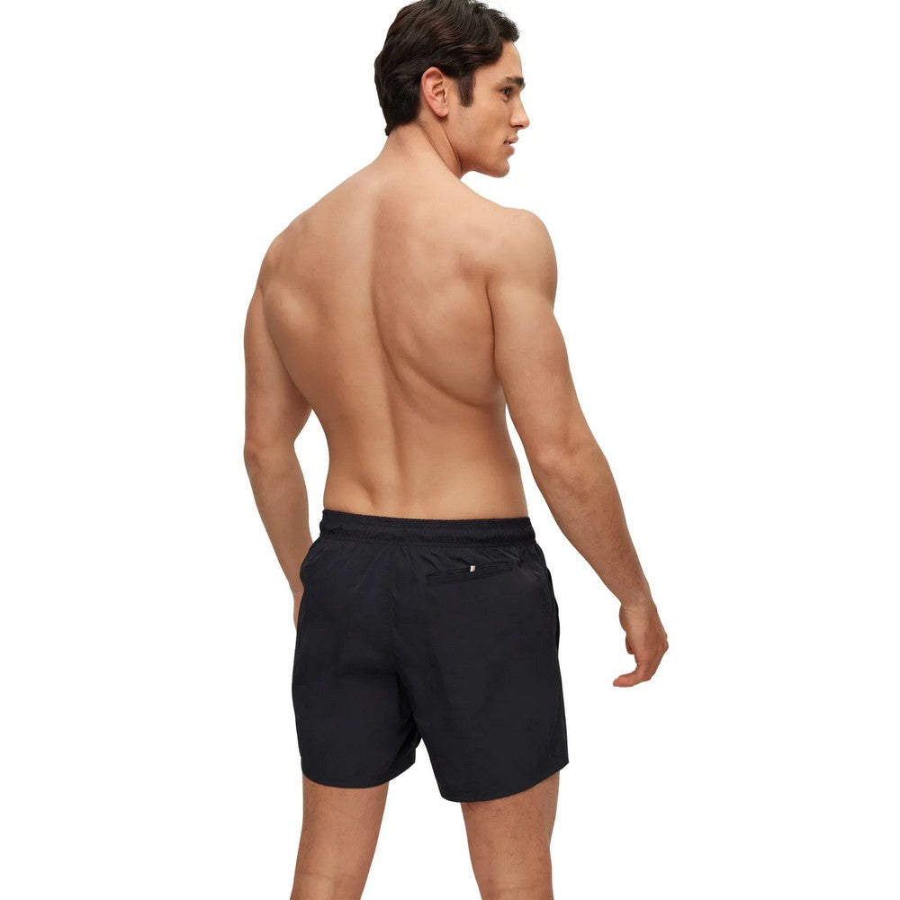 Black - Back - Boss Mens Octopus Swim Shorts