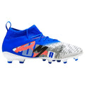 Blue - Back - Puma Childrens-Kids Future 8 Match Forever Firm Ground Football Boots