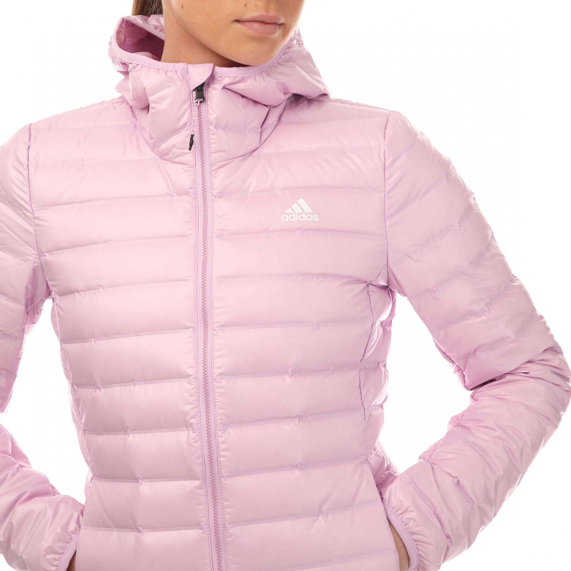 Lilac - Side - Adidas Womens-Ladies Varilite Down Jacket