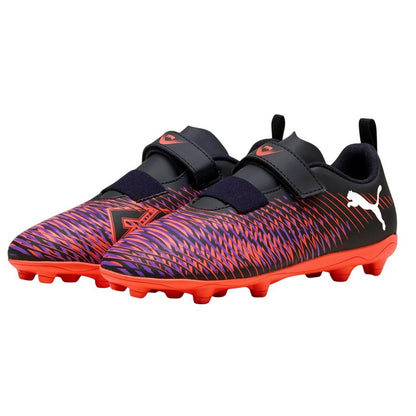 Black - Front - Puma Childrens-Kids Future 8 Play Firm Ground Football Boots