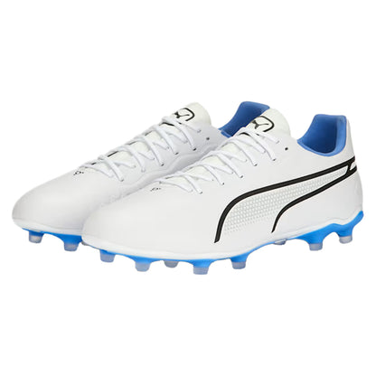 White - Front - Puma Mens King Pro Firm Ground Football Boots