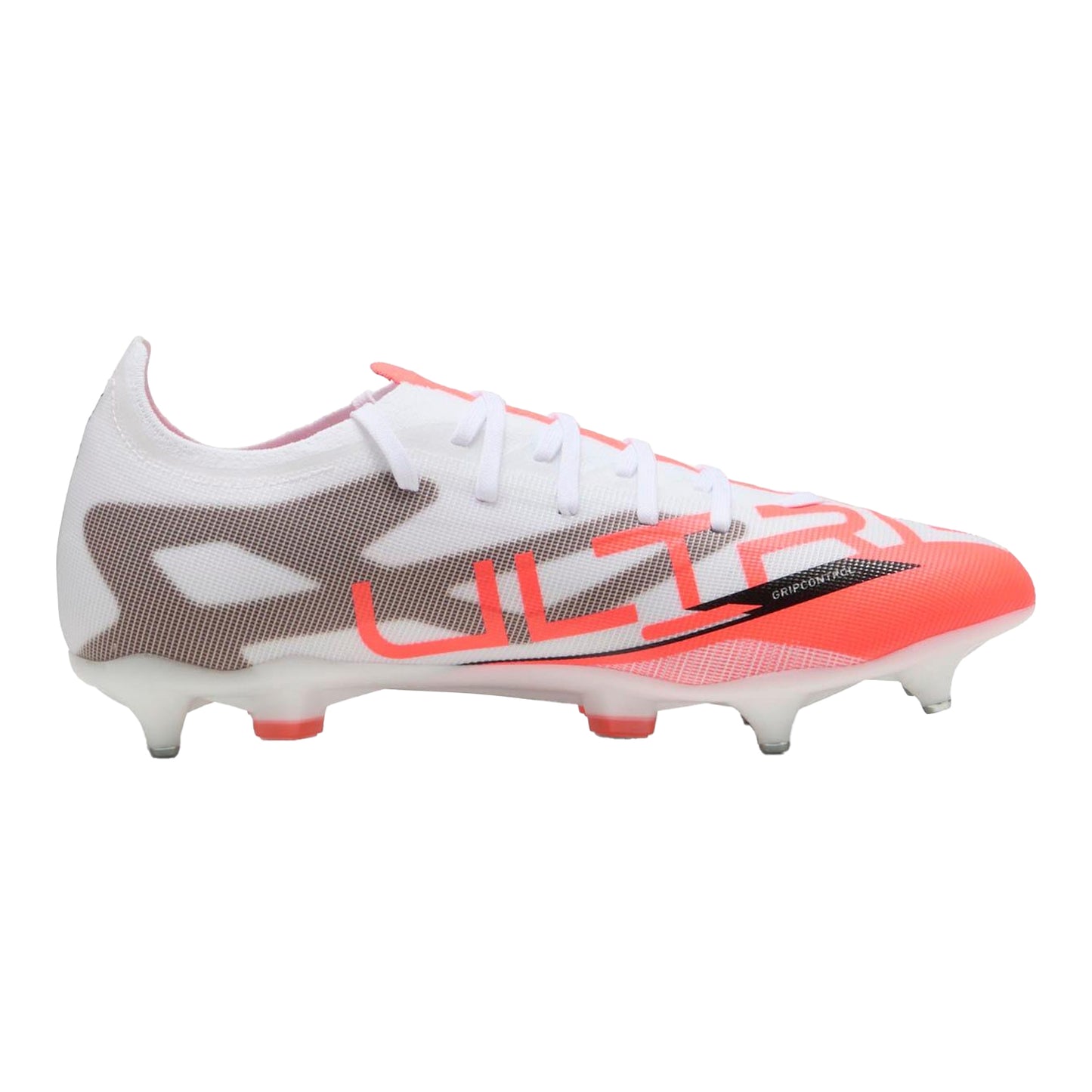 White - Side - Puma Mens Ultra 5 Match Soft Ground Football Boots
