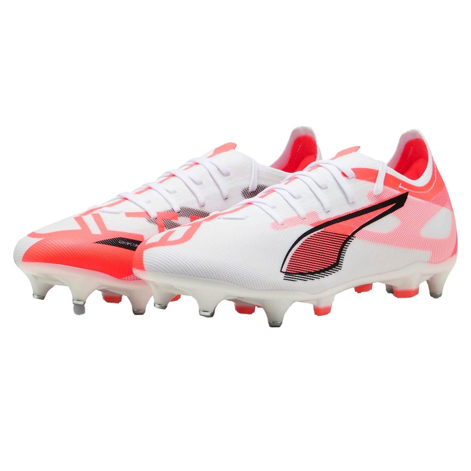 White - Front - Puma Mens Ultra 5 Match Soft Ground Football Boots