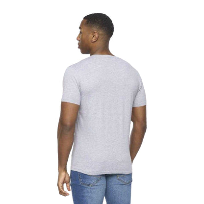 Black-Grey-White - Back - Crosshatch Mens Basicstandard T-Shirt (Pack of 5)